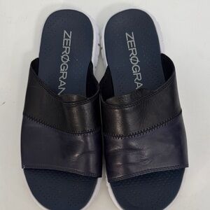 Zerogrand Women’s Size 9.5 Black Slides Size Slip-On Comfort Lightweight